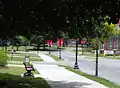 Booker T. Washington Boulevard is the main drive into the campus of Tuskegee University