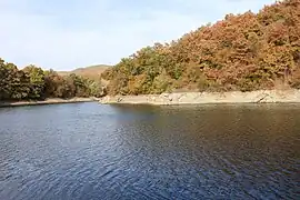 Bor lake in autumn.