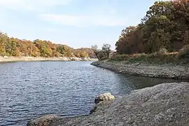 Bor lake in autumn.