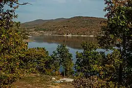 Bor lake in autumn.