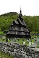 Borgund stave church in Lærdal, Sogn og Fjordane country, Norway