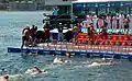 Finish of the 2016 Swim at Kuruçeşme Cemil Topuzlu Park.