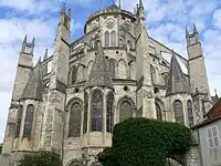 Radiating chapels of the chevet of Bourges Cathedral