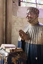 Head of Jean de Berry in the Chapel of Notre Dame La Blanche (1403)