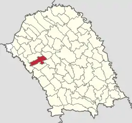 Location in Botoșani County