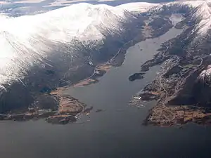 View of Brattvåg village