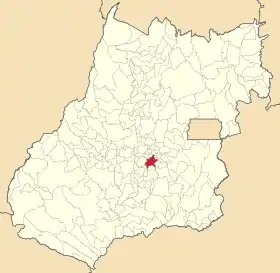 Location of Goiânia