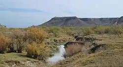 North Fork Double Mountain Fork Brazos River at the edge of the Llano Estacado