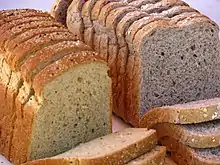 Brown and wholegrain loaves of bread.