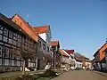 Half-timbered houses Breite Straße street