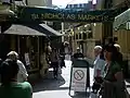 Banner at the entrance to The Market