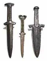 Bronze daggers of Chandmani-Sagil, Western Mongolia.