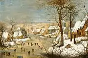 Pieter Brueghel the Younger, Winter Landscape (ca.1586)