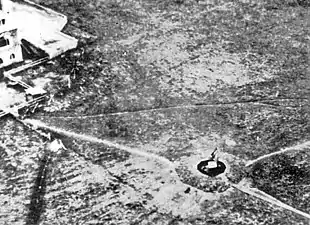 Aerial view of radar site