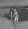 Bryn and Tony on beach 1915