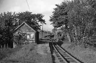 Brynglas station, looking east. 2 June 1962.