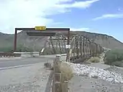 Different view of the historic Gillespie Dam Bridge