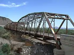 The historic Gillespie Dam Bridge