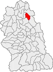 Location in Hunedoara County