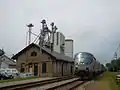 The Empire Builder arriving at Columbus