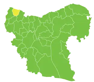 The administrative center of Bulbul Subdistrict shown above is the city of Bulbul.