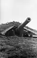 A 17 cm SK L/40 gun in the Atlantic Wall.