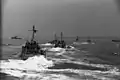 R boats operating near the coast of occupied France