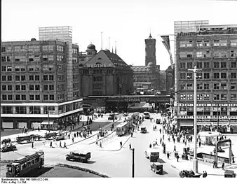 Berlin-Mitte Königsstraße (now Rathausstraße) as see from Alexanderplatz