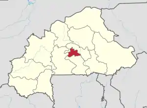 Location in Burkina Faso