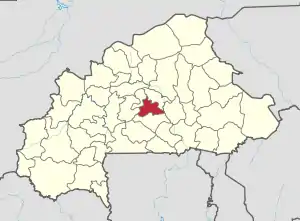 Location in Burkina Faso