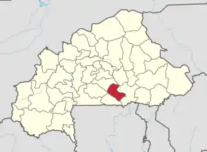 Location in Burkina Faso