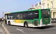 Webberbus MCV Evolution 2 bodied Volvo B7RLE in Burnham-on-Sea in May 2014