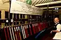 Interior view of Bury South signal box