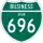 Business Spur Interstate 696 marker