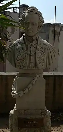 A bust of Félix Varela on the grounds of the University of Havana campus.