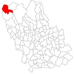 Location in Prahova County