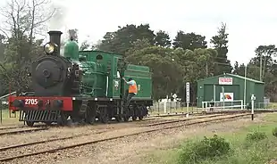 NSWRTM's 2705 at Buxton station