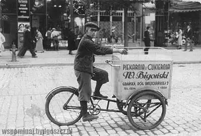 Advertising for Bigoński bakery in the 1930s