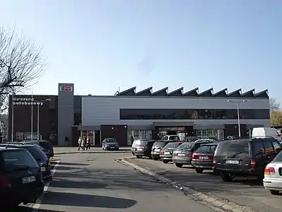 View of PKS building from Jagiellońska street