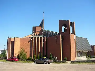 View of the church from the street