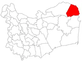 Location in Tulcea County