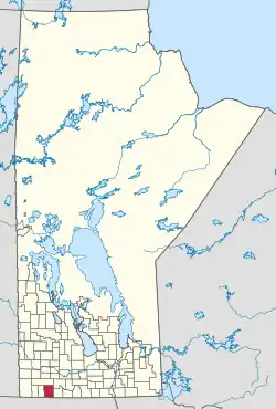 Location of Boissevain-Morton in Manitoba