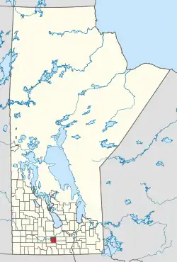 Location of the Municipality of Norfolk Trehern in Manitoba