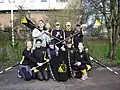 1st women's blades crew in 2007 & their coach