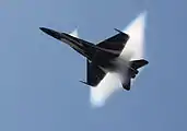 A CF-18 Hornet of the Royal Canadian Air Force