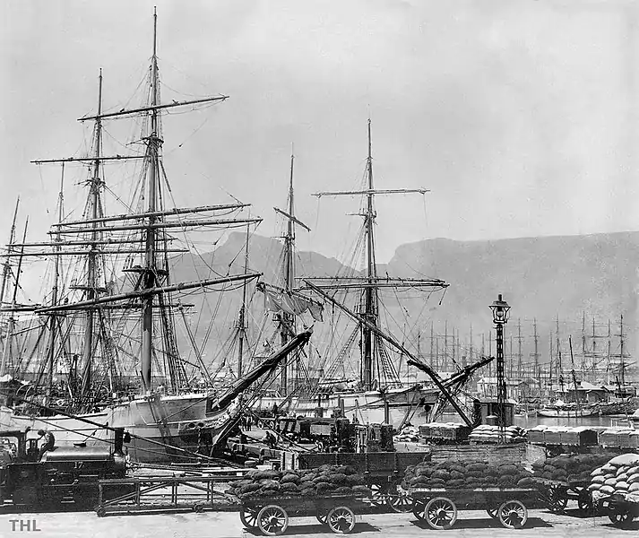 Chapman & Furneaux-built no. 17 in Table Bay Harbour, c. 1898