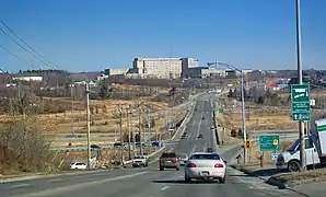 Route 216 is the main road to Centre hospitalier universitaire de Sherbrooke.