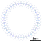 A macrocycle of 40 porphyrin molecules, model