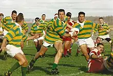 In his last club match on Canadian soil, World Rugby Hall of Fame's Al Charron leads the Ottawa Irish Rugby Club to a 29-17 victory over the York Yeomen in the 1996 Ontario Rugby Union McCormick Cup championship.