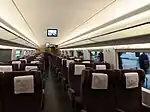 Inside a first class coach